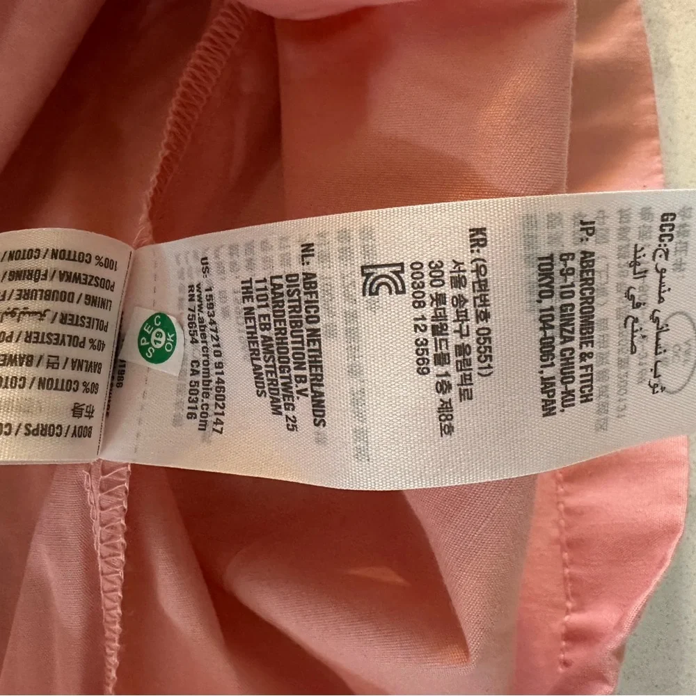 Abercrombie & Fitch Pink Tiered Maxi Sundress